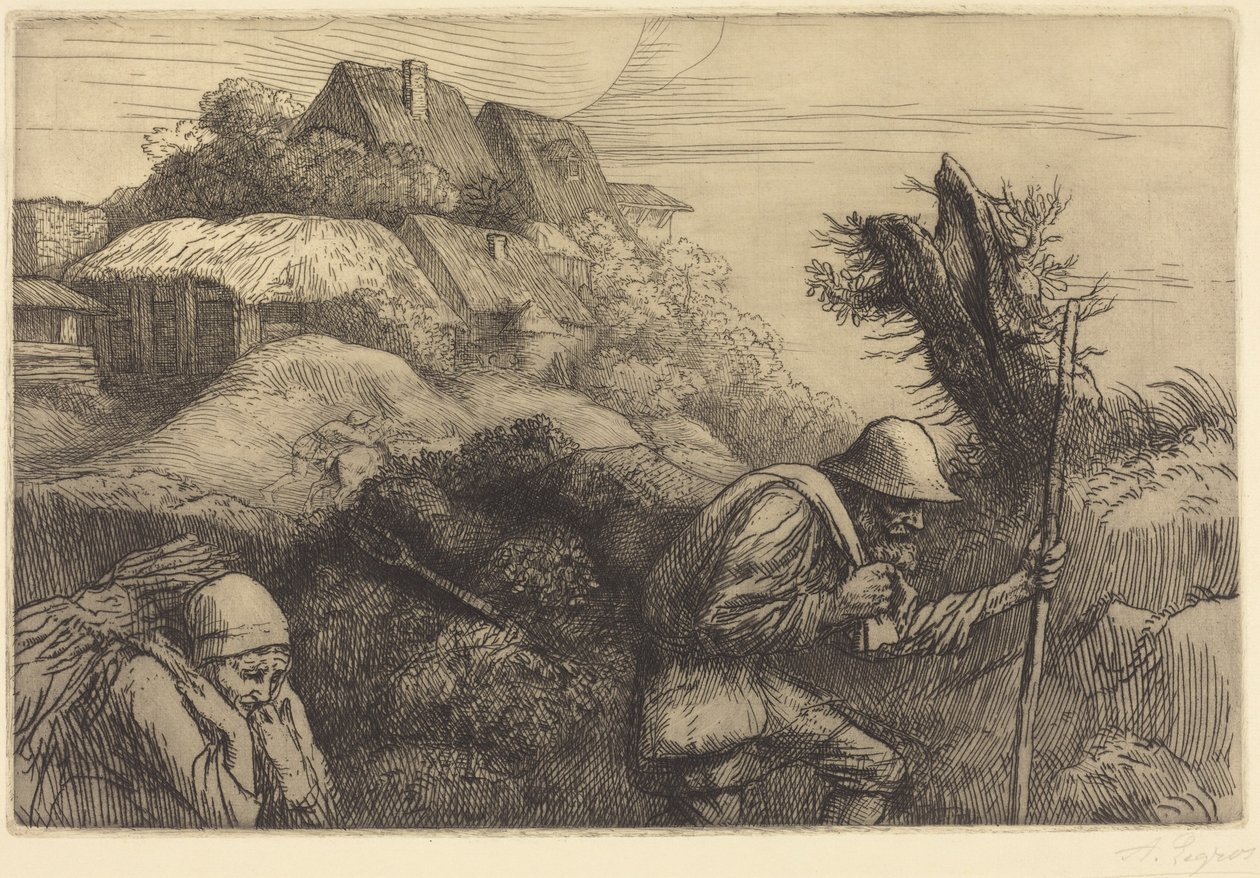 Rückkehr aus dem Wald (Le retour du bois) von Alphonse Legros