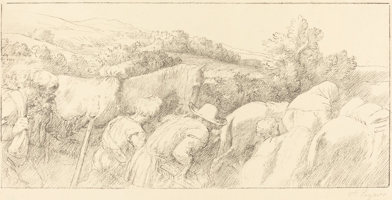 Rückkehr der Bauern von Alphonse Legros