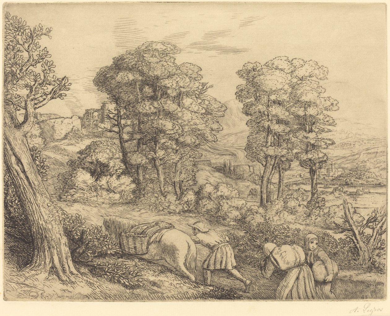 Rückkehr zum Bauernhof von Alphonse Legros