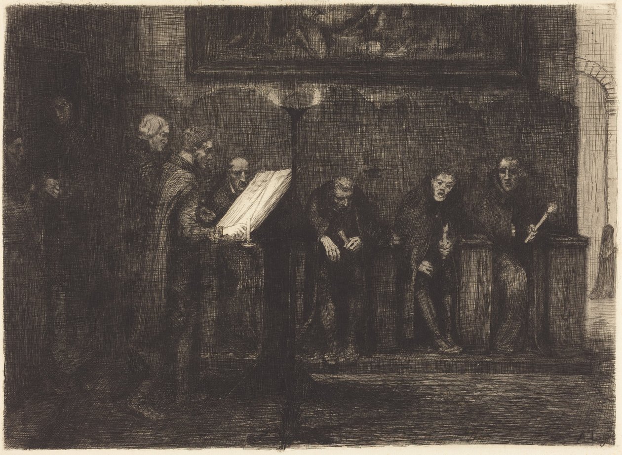 Spanische Sänger von Alphonse Legros