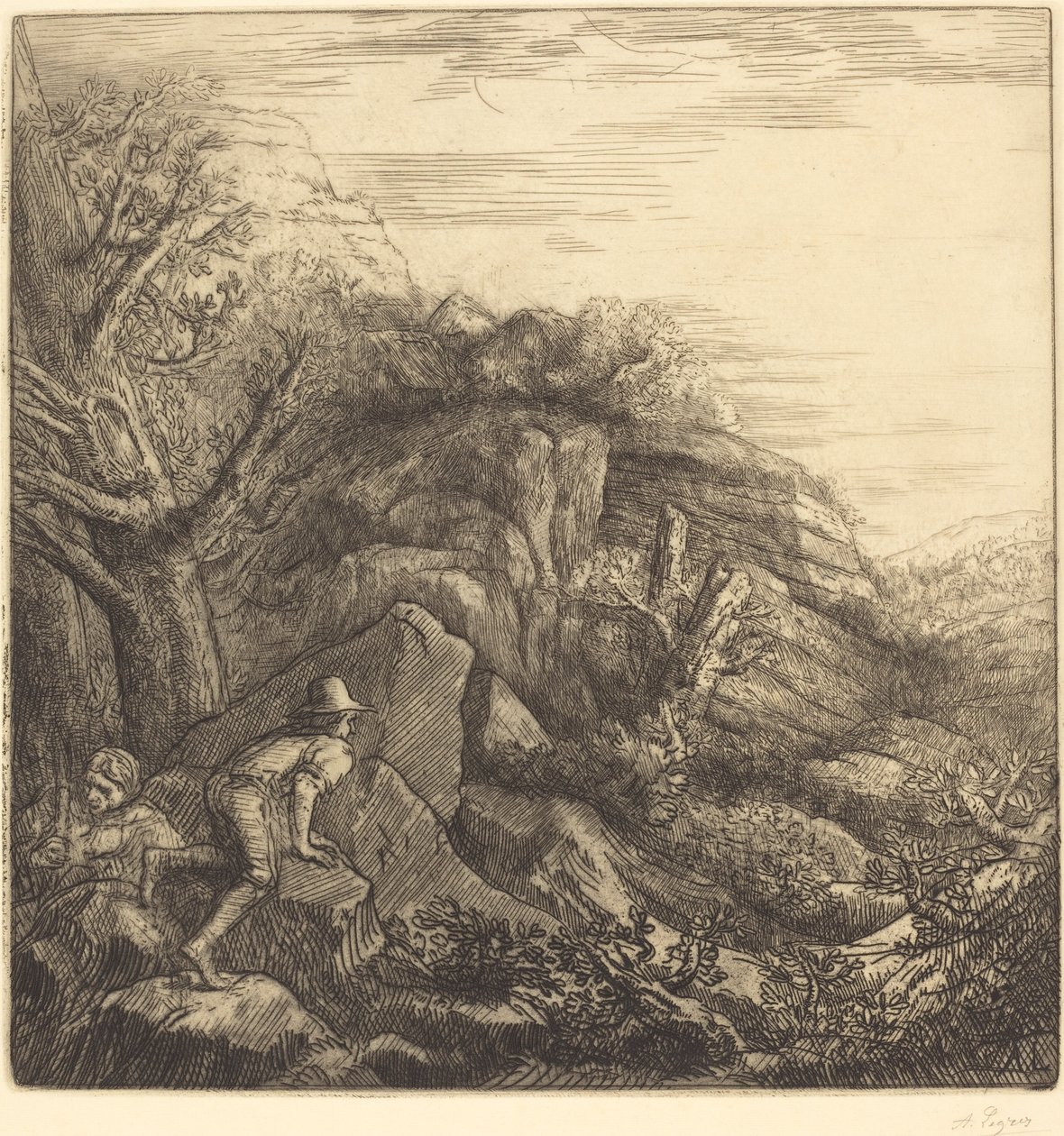 Sonnenaufgang von Alphonse Legros