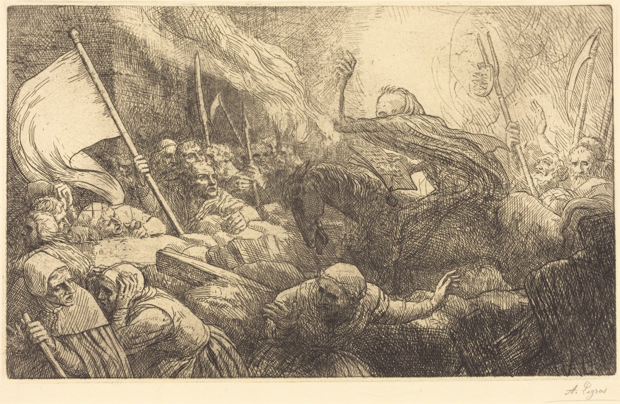 Der Triumph des Todes: Die Proklamation von Alphonse Legros