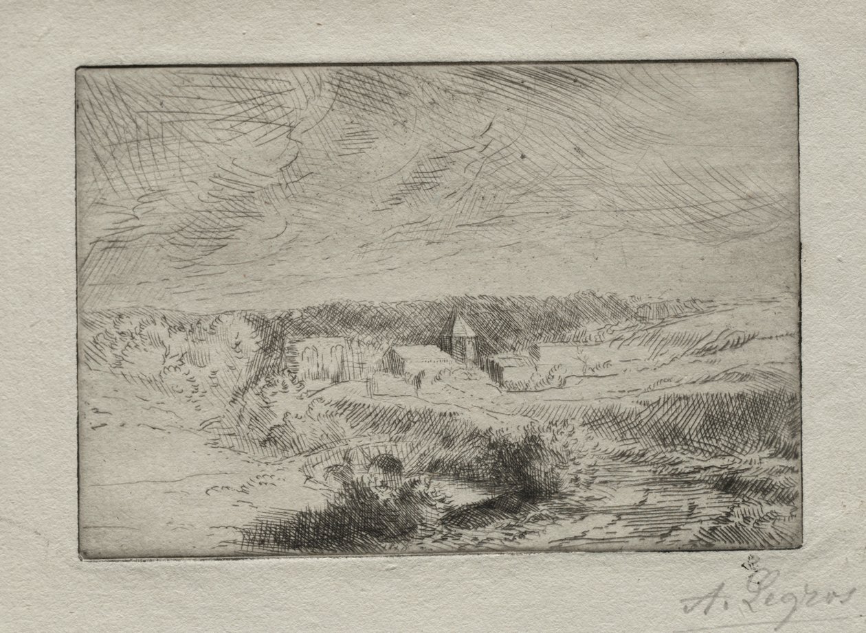 Dorf Wimille, in der Nähe von Boulogne von Alphonse Legros