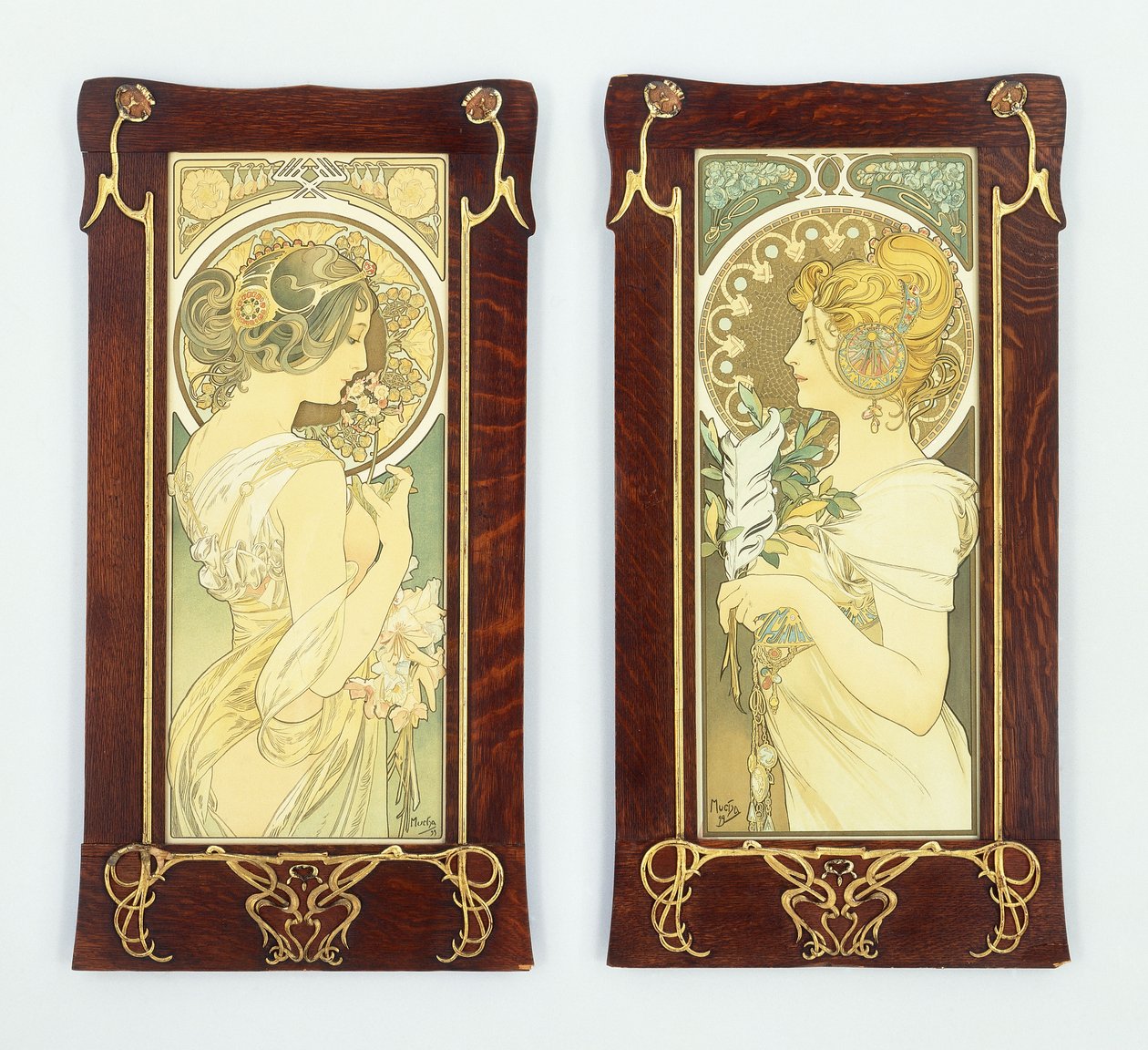 Die Primel und die Feder, 1899 von Alphonse Mucha