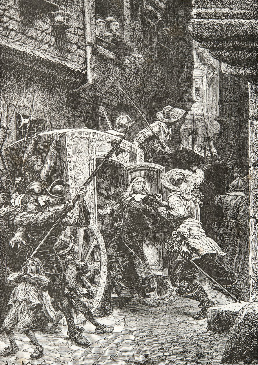 Verhaftung von Pierre Broussel während der Fronde von Alphonse Marie de Neuville
