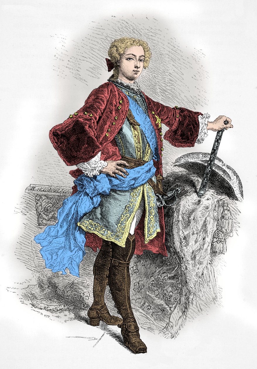 Porträt von König Ludwig XV. von Alphonse Marie de Neuville