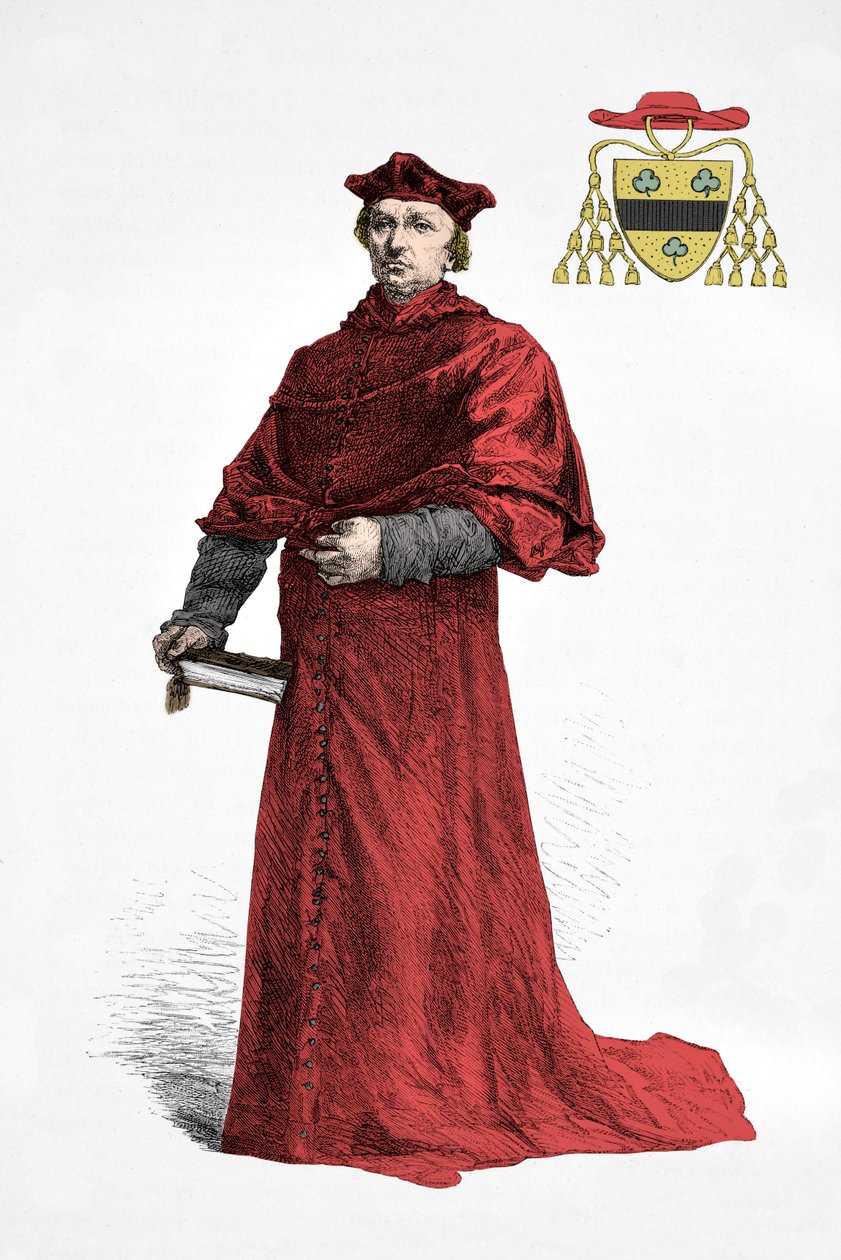Porträt von Kardinal Antoine Duprat von Alphonse Marie de Neuville