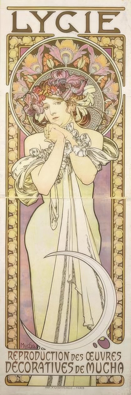 Lygie – Reproduktion der dekorativen Werke von Mucha von Alphonse Mucha