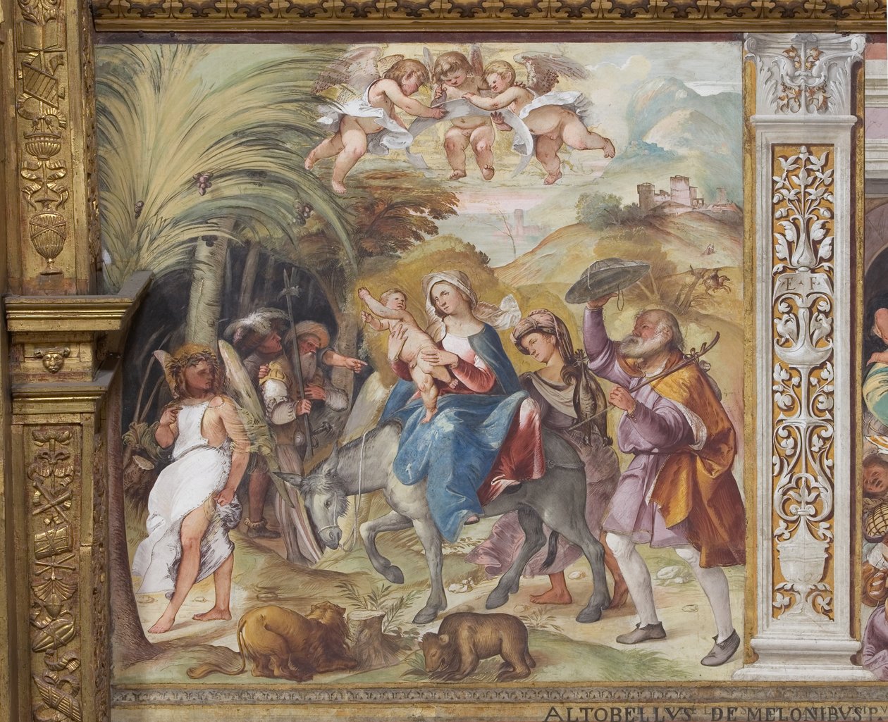 Flucht nach Ägypten von Altobello Melone