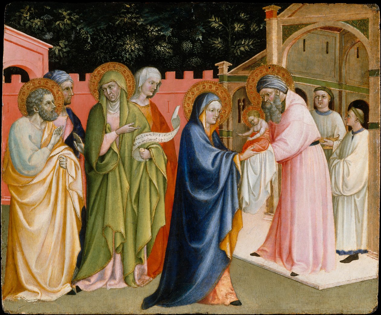 Die Darstellung im Tempel, wahrscheinlich ca. 1430 von Alvaro Pirez