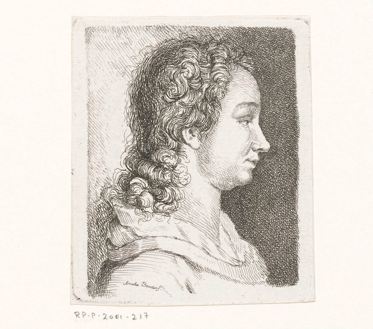 Porträt der Frau des Künstlers Georg Friedrich Schmidt von Amalie Baader
