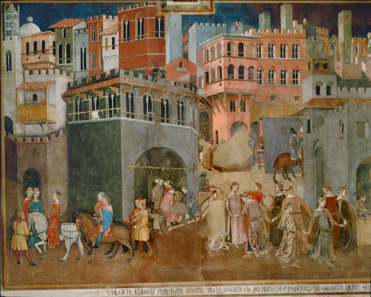 Die Segnungen der guten Regierung von Ambrogio Lorenzetti