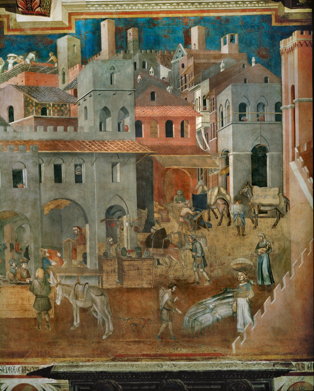 Die Segnungen der guten Regierung von Ambrogio Lorenzetti