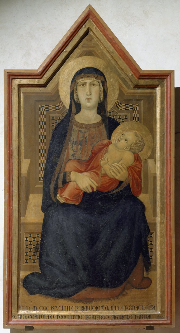 Jungfrau Maria und Jesuskind von Ambrogio Lorenzetti