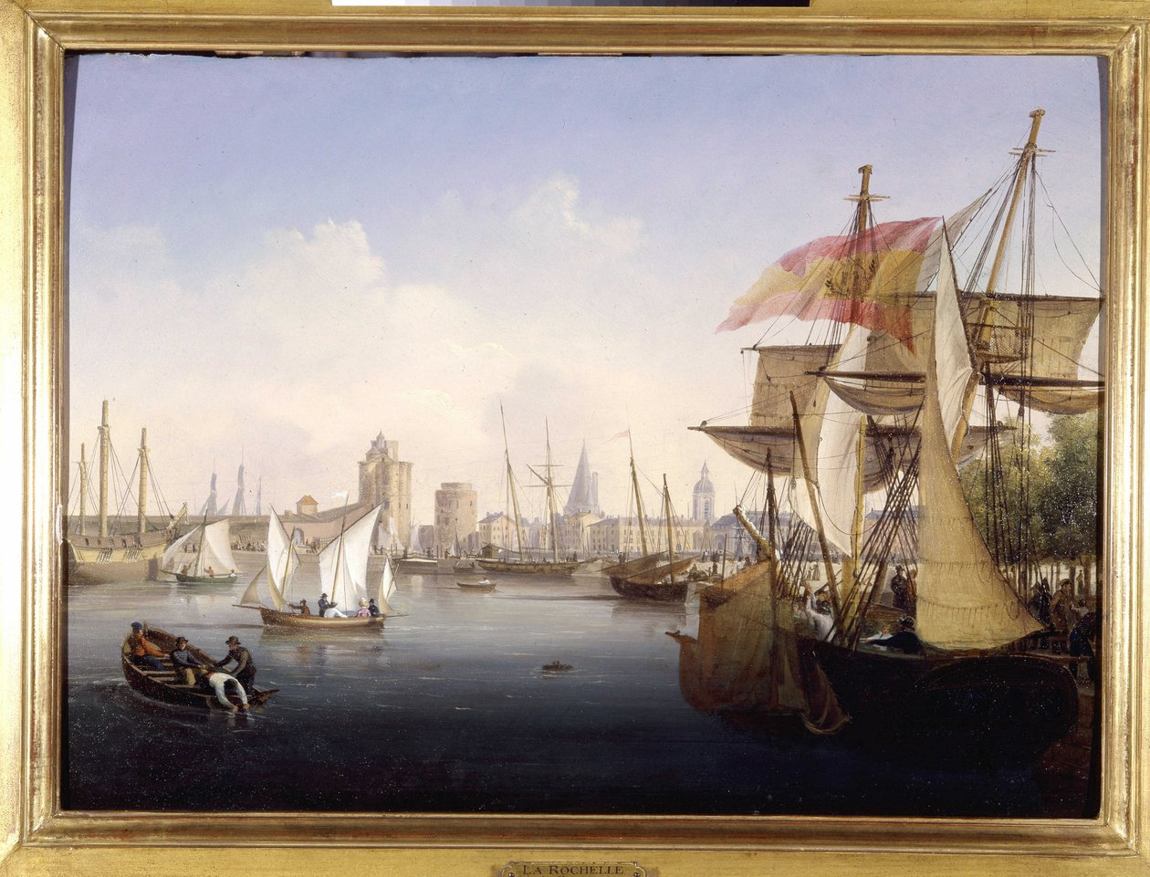 Der Hafen von La Rochelle, von Louis Garneray, ca. 1820 von Ambroise-Louis Garneray