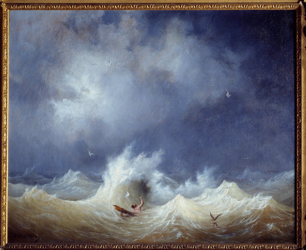 Das Schiffswrack. Gemälde von Ambroise Louis Garneray (1783-1857) von Ambroise Louis Garneray