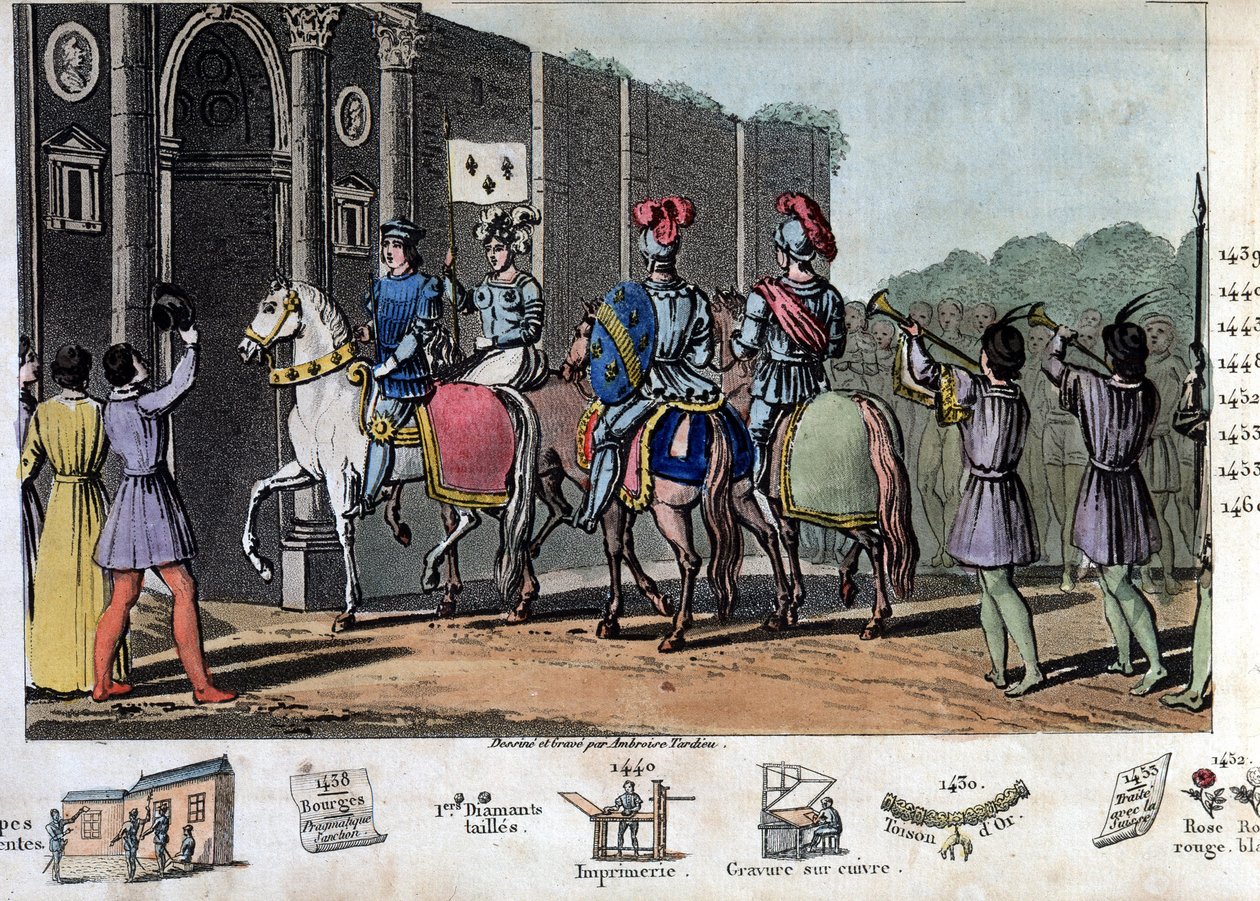 Karl VII. genannt „Der Siegreiche“ (1403-1461). Die Engländer belagerten Orléans, aber Jeanne d