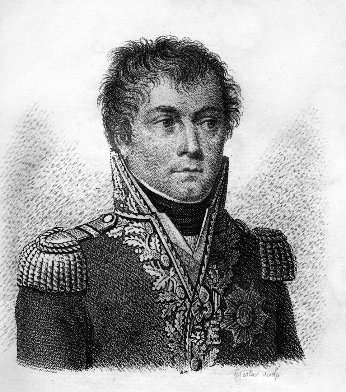 Graf Antoine François Andreossy (1761-1828), französischer General und Diplomat. In „Portraits der französischen Generäle“. Graviert von Ambroise Tardieu 1818. Stella Sammlung von Ambroise Tardieu