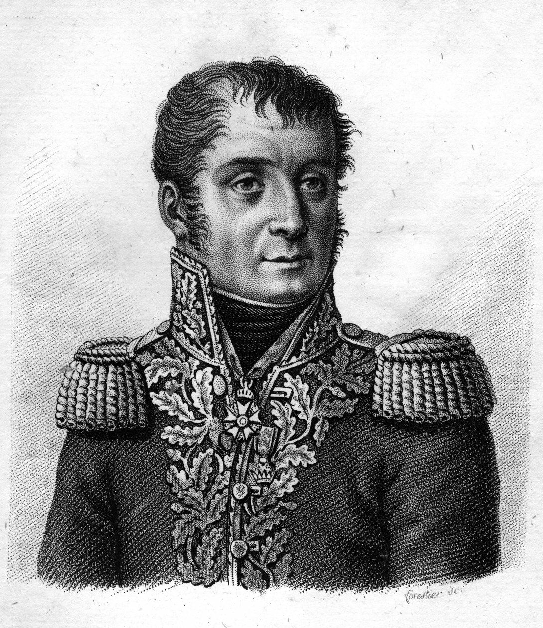 General Mouton-Duvernet (Régis Barthélemy, Baron Mouton-Duvernet), französischer General (1769-1816). In 
