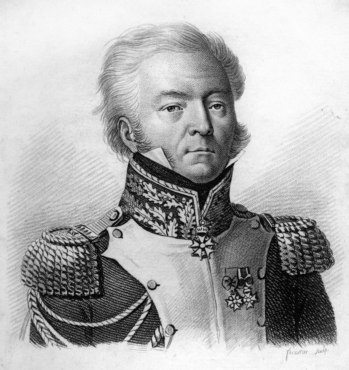 Louis Lepic General der Division (1765-1847). Graviert von Ambroise Tardieu 1818. Stella Sammlung. von Ambroise Tardieu