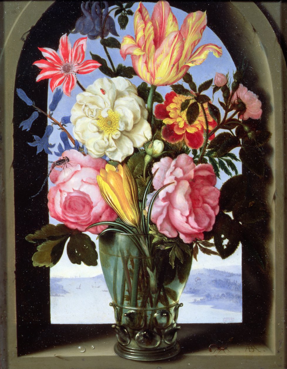 Stillleben mit Blumen in einem Trinkglas von Ambrosius the Elder Bosschaert