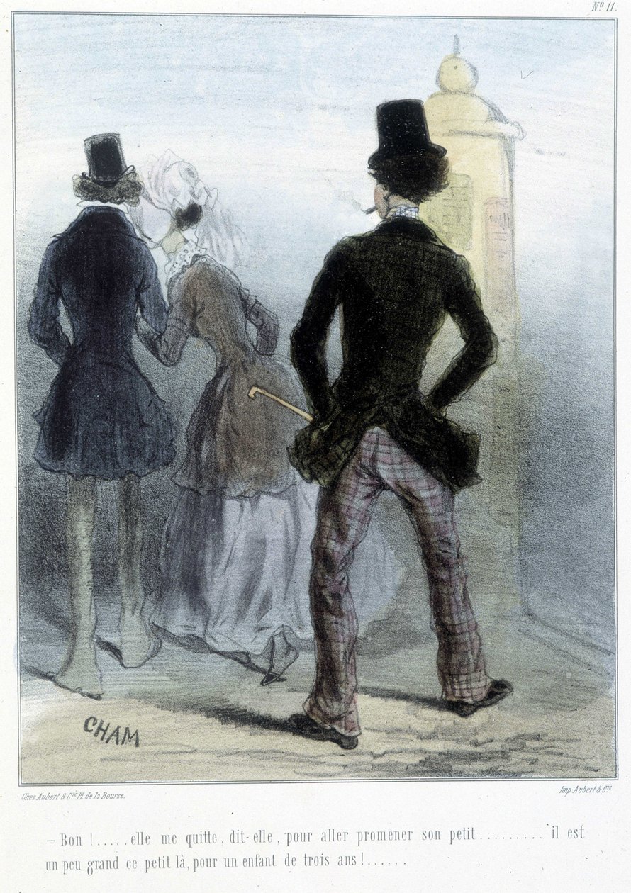 Karikatur - in „Madeleines“ von Cham, ca. 1870-1880 von Amédée de Noé