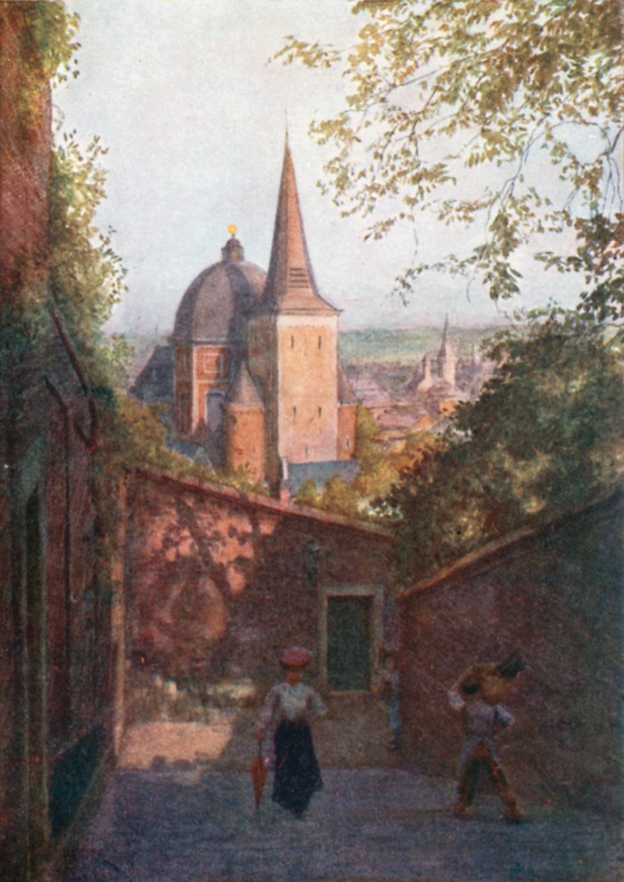 Treppe des Brunnens, Lüttich von Amedee (after) Forestier