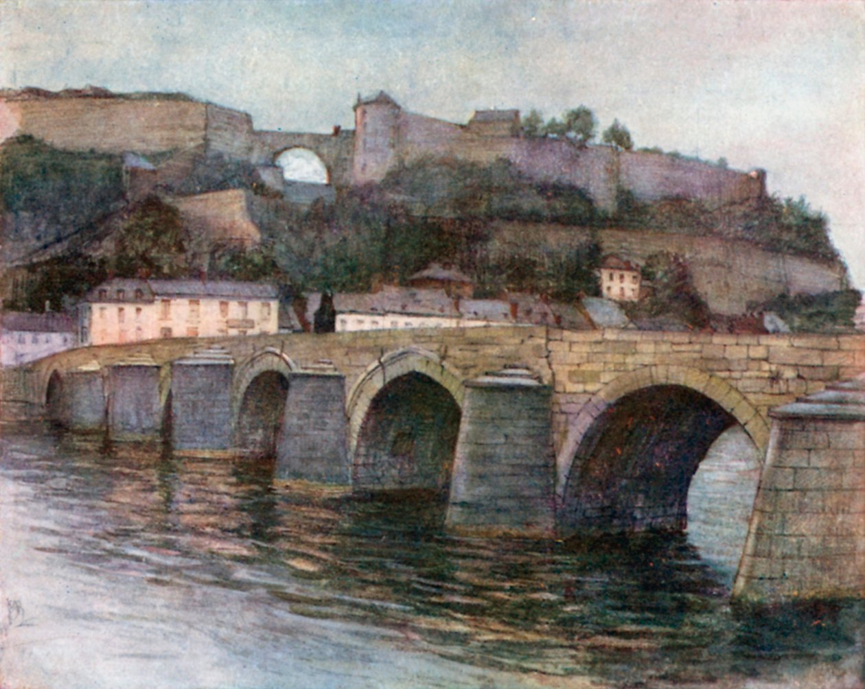 Pont de Jambes und Zitadelle, Namur von Amedee (after) Forestier