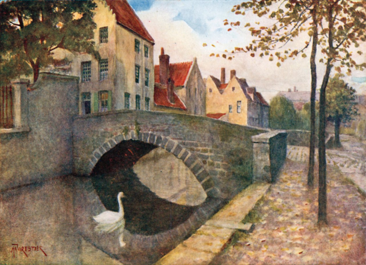 Quai des Marbriers, Brügge von Amedee (after) Forestier