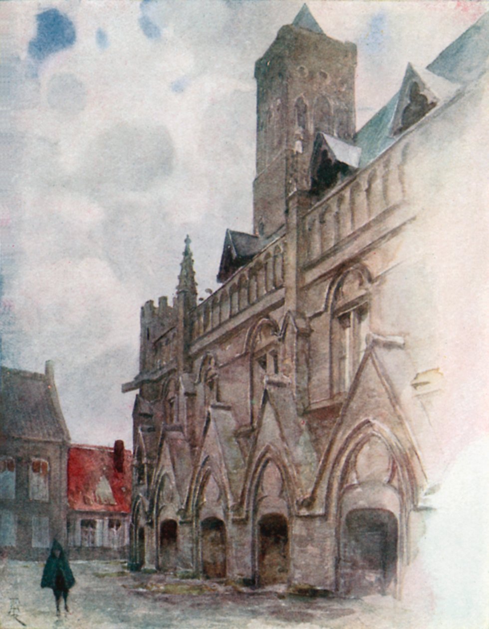 Das Rathaus, Nieuport von Amedee (after) Forestier