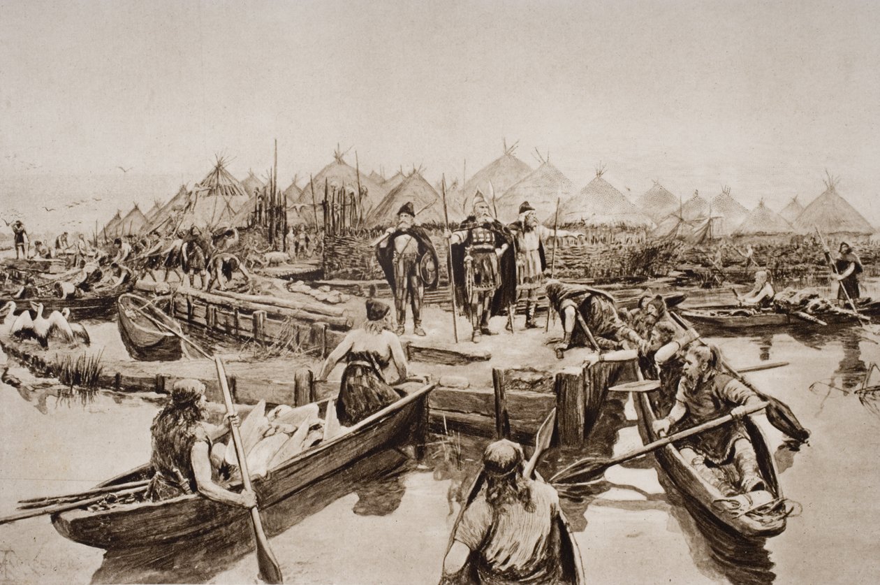 England, vor zweitausend Jahren, Illustration aus 