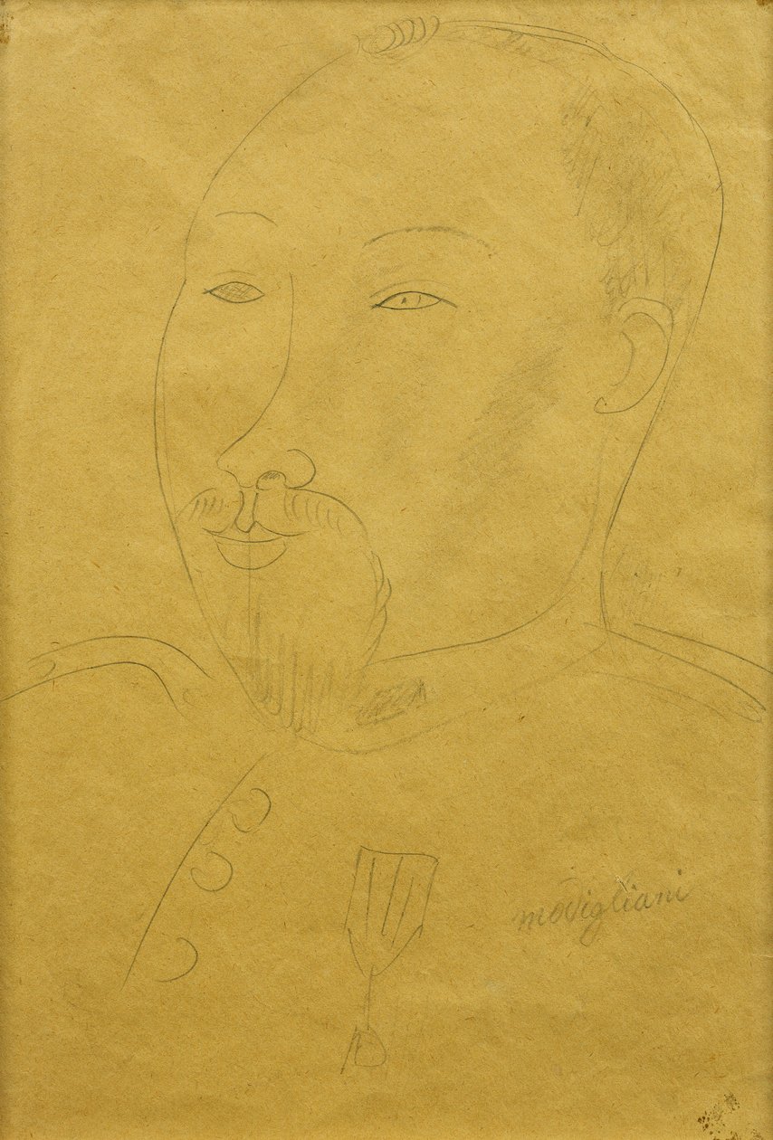 Guillaume Apollinaire als Soldat von Amedeo Modigliani