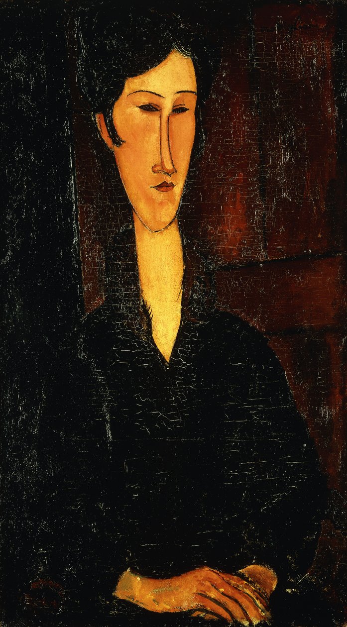 Porträt von Madam Zborowska; Ritratto di Mne Zborowska, 1917 von Amedeo Modigliani