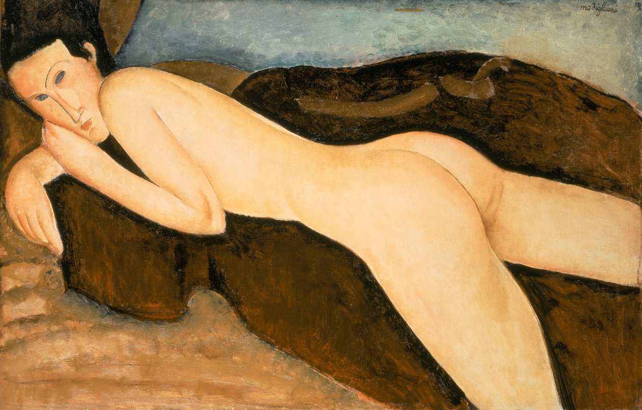 Liegender Akt von hinten (Nu Couche de Dos) 1917 von Amedeo Modigliani