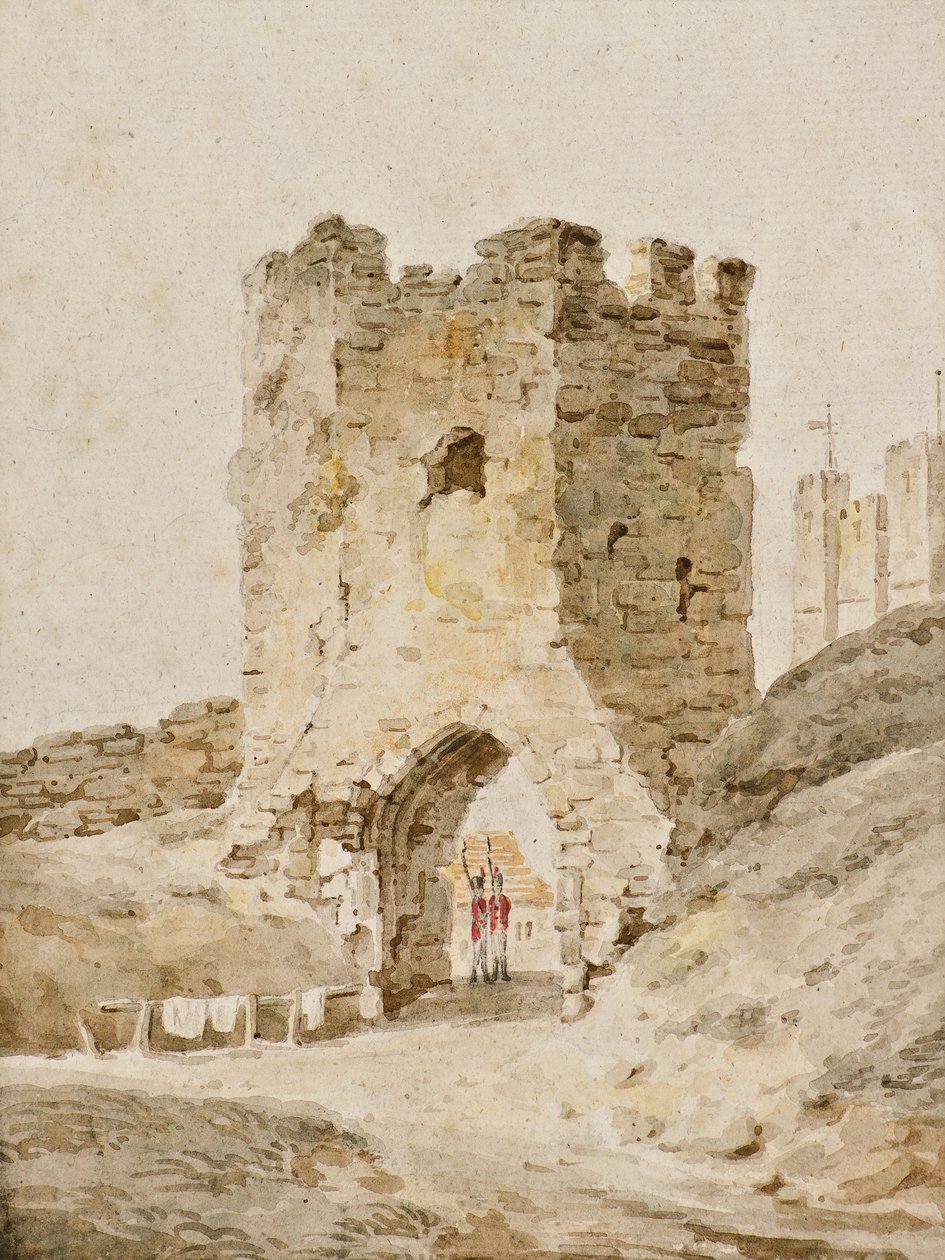 Zwei Soldaten im Dienst auf Dover Castle, ca. 1805 von Amelia Long