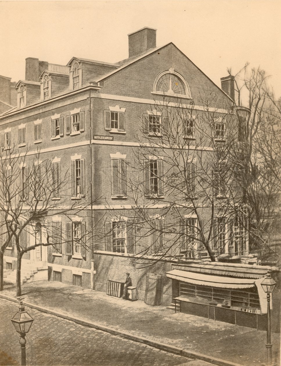 Pierce Butler Mansion, 8th und Chestnut Streets, ca. 1855 von American Photographer