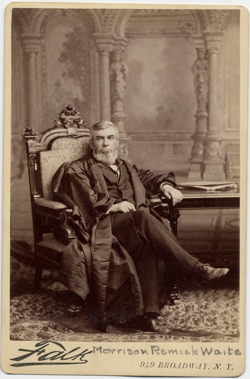 Morrison Remick Waite (1816-88), Oberster Richter der USA; Foto von Benjamin Falk, New York von American Photographer