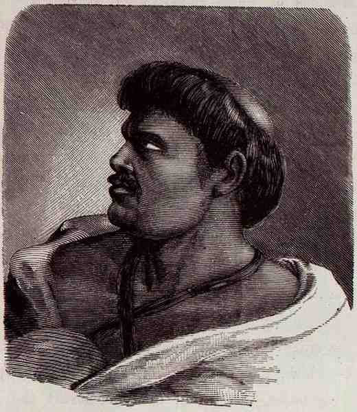 Capitao Vei-Bang, Häuptling der Coroados, aus Die Amazonas- und Madeira-Flüsse, von Franz Keller, 1874 von American School