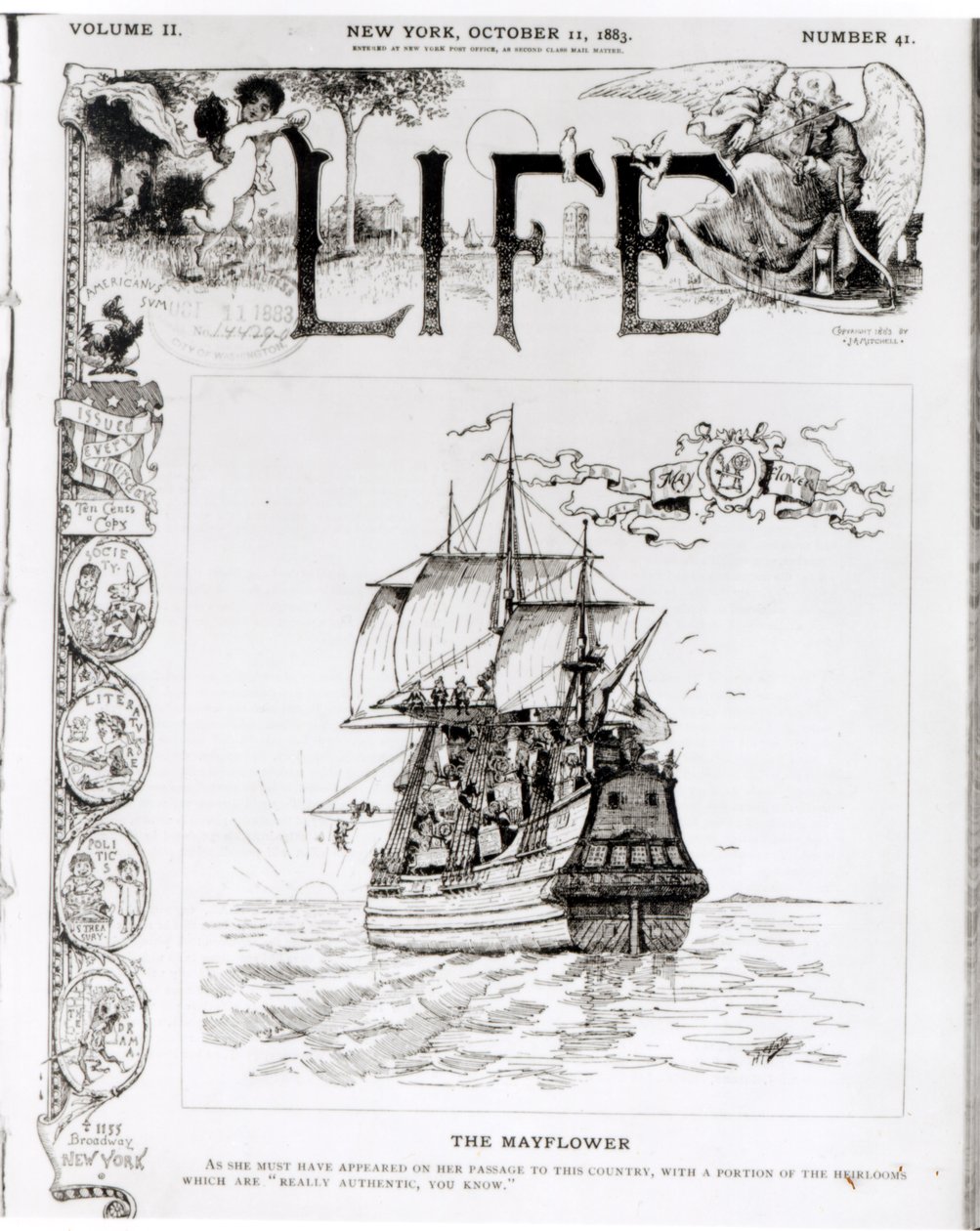 Die Mayflower, Titelseite des 
