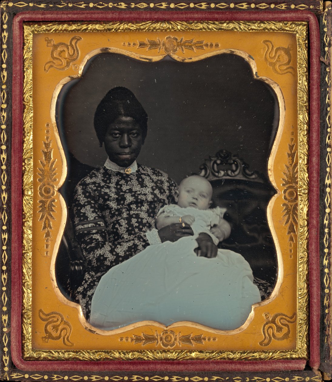 Porträt einer Frau und eines Babys von American 19th Century