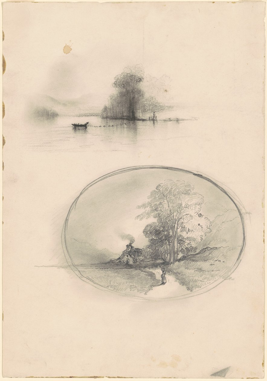 Meeres- und Landschaft von American 19th Century