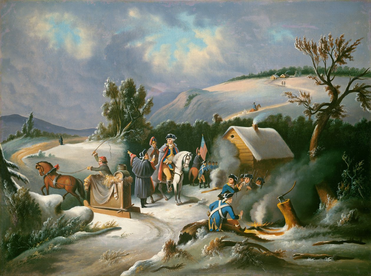 Washington in Valley Forge von American 19th Century