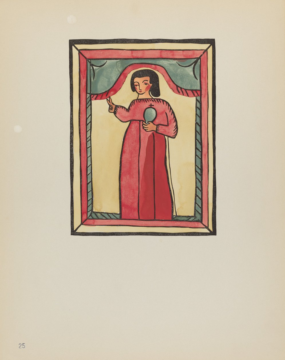 Tafel 25: Das verlorene Kind: Aus dem Portfolio "Spanische Kolonialdesigns von New Mexico" von American 20th Century