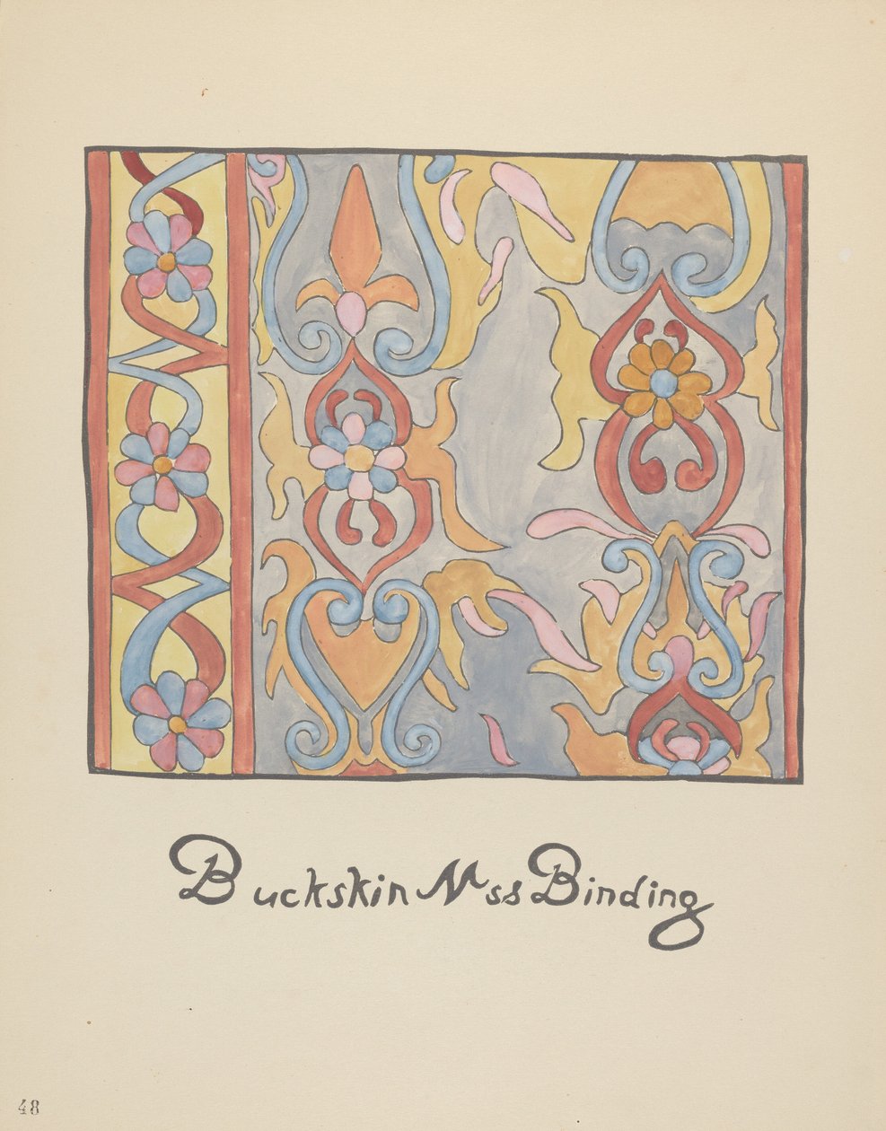 Tafel 48: Hirschlederdesign: Aus dem Portfolio "Spanische Kolonialdesigns von New Mexico" von American 20th Century