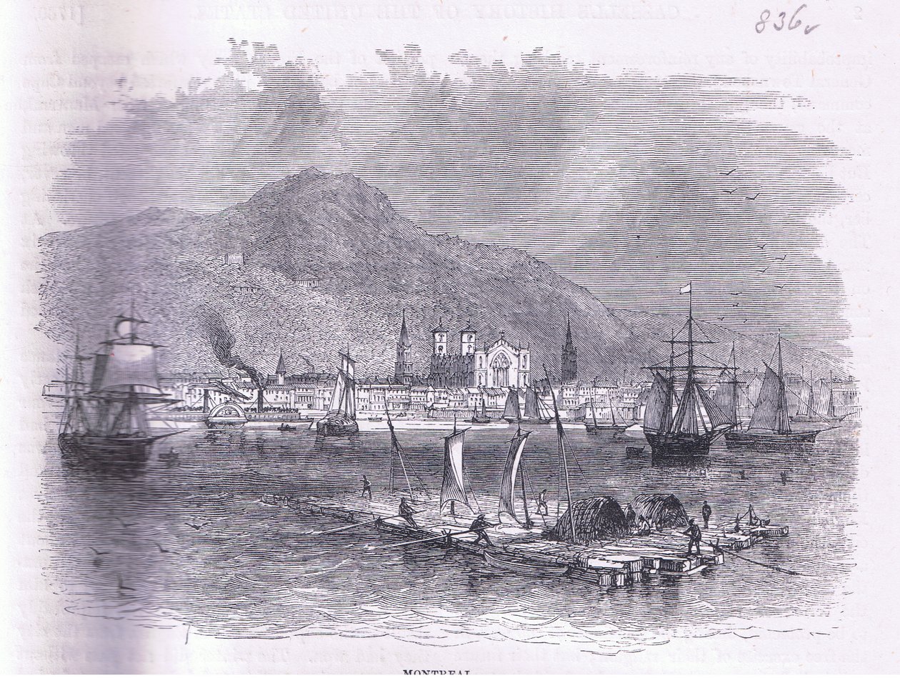 Montreal, Illustration aus Cassells Geschichte der Vereinigten Staaten, veröffentlicht von Cassell, Petter & Galpin, um 1900 (Lithographie) von American English school