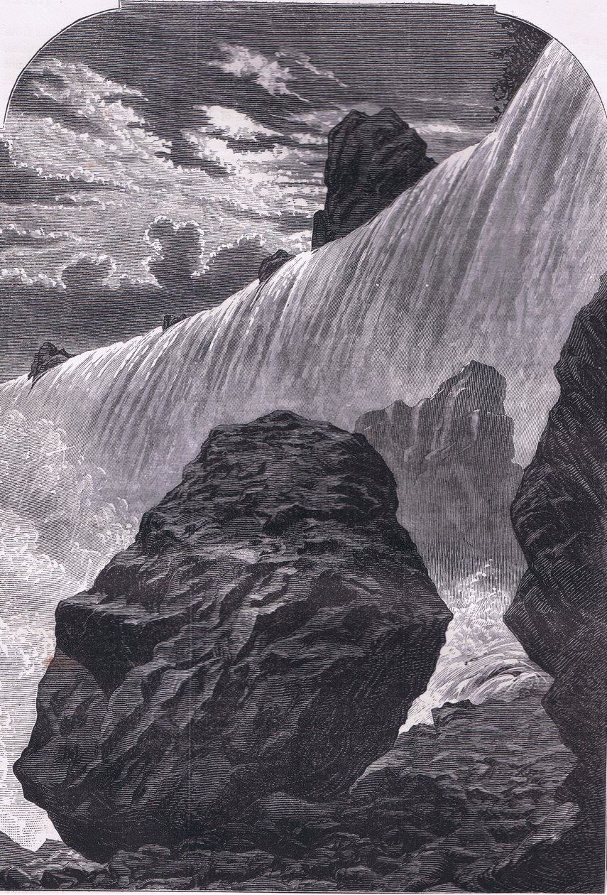 Niagarafälle (Illustration aus Cassells Geschichte der Vereinigten Staaten) von American English school