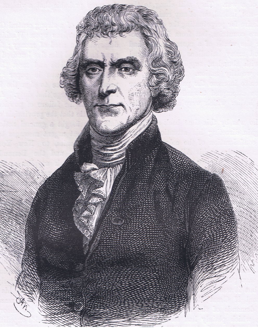 Thomas Jefferson (Illustration aus Cassells Geschichte der Vereinigten Staaten) von American English school