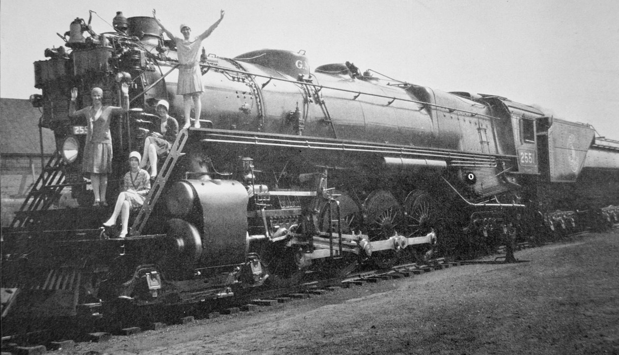 Eine 4-8-4 Klasse S-1 Lokomotive gebaut von Baldwin für den 