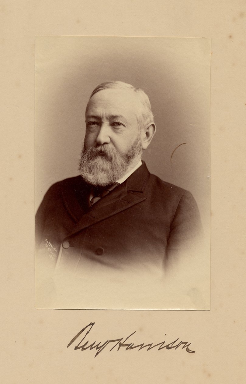 Benjamin Harrison (1833-1901), 23. Präsident der USA, Foto von George Prince, Washington DC von American Photographer