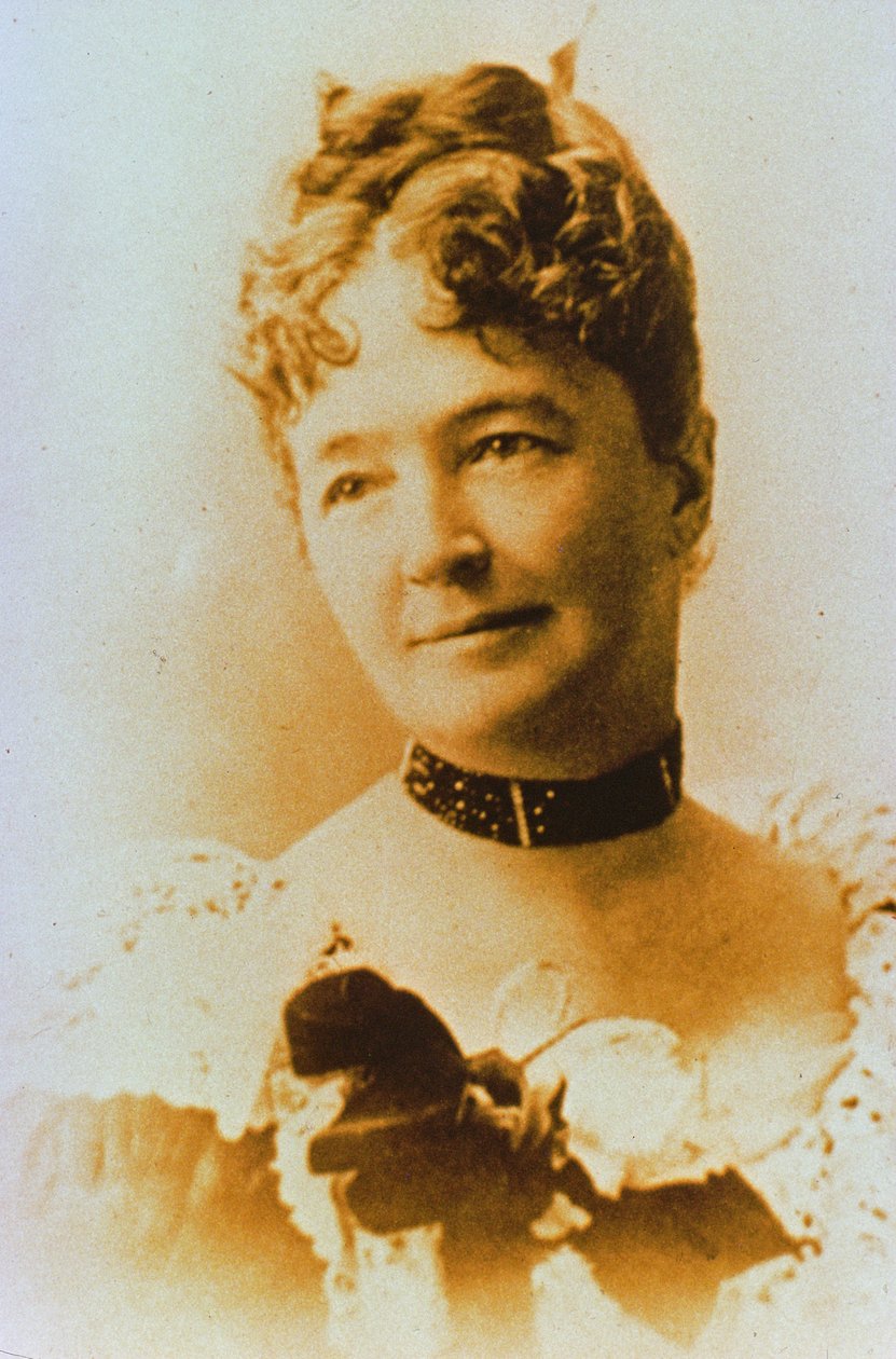 Elizabeth Bacon Custer (1842-1933), Ehefrau von General George A. Custer (1839-76) von American Photographer